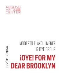 ¡Oye! for My Dear Brooklyn