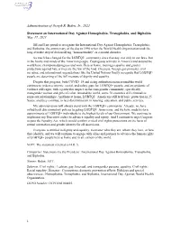 Administration of Joseph R. Biden, Jr., 2021 Statement on International