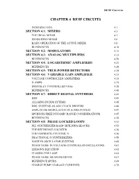 Chapter 4 Rf/If Circuits