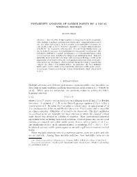 Instability Analysis of Saddle Points by a Local Minimax Method
