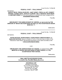 Kakisiwew Final Written Arguments
