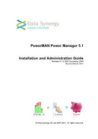 Powerman Power Manager 5.1 Installation and Administration Guide