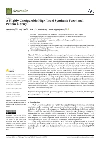 A Highly Configurable High-Level Synthesis Functional Pattern Library