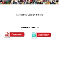 Asp.Net Drop Local Db Schema