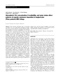 Atmospheric CO2 Concentration, N Availability, and Water Status Afect