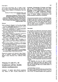 Double Mitotic Nondisjunction