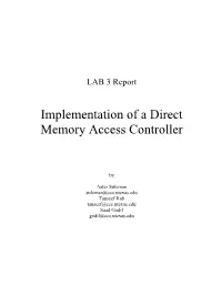 Implementation of a Direct Memory Access Controller