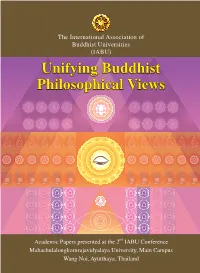 In Unifying Buddhist Philosophical Views