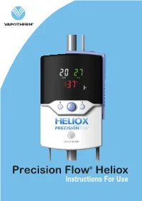 Precision Flow® Heliox Instructions for Use | Vapotherm