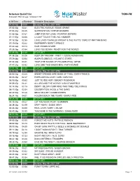 Schedule Quickprint TKRN-FM