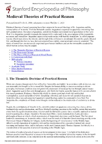 Stanford Encyclopedia of Philosophy) Stanford Encyclopedia of Philosophy Medieval Theories of Practical Reason