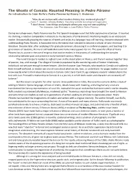 The Ghosts of Comala: Haunted Meaning in Pedro Páramo an Introduction to Juan Rulfo’S Pedro Paramo by Danny J