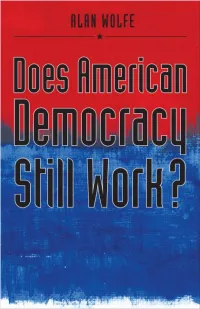Does American Democracy Still Work?