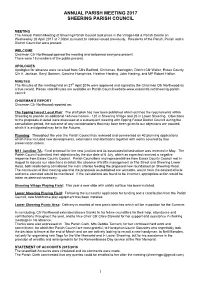 MINUTES of Meeting on 3Rd November 2004 Pursuant to Notices