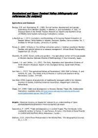 References (By Subject)