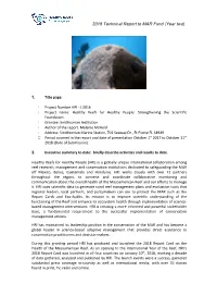 2018 Technical Report to MAR Fund (Year Two)