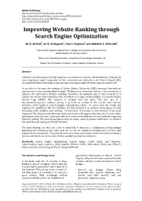 Improving Website Ranking Through Search Engine Optimization