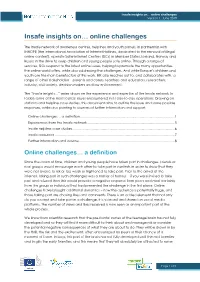 Insafe Insights On… Online Challenges Version 1, June 2019