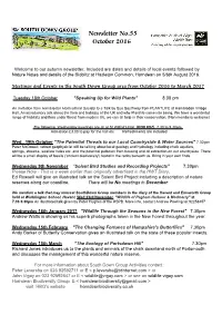 Newsletter No.55 October 2016