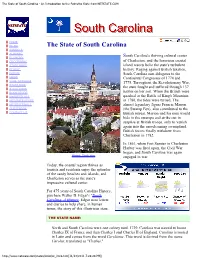 The State of South Carolina - an Introduction to the Palmetto State from NETSTATE.COM