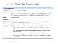 World War II and Movements for Equality ​