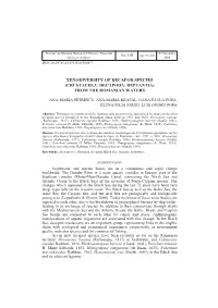 Xenodiversity of Decapod Species (Crustaceea: Decapoda: Reptantia) from the Romanian Waters