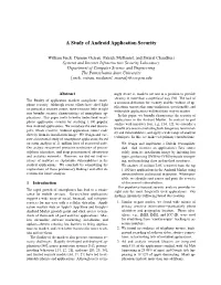 A Study of Android Application Security