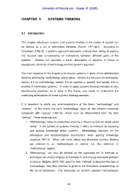 Chapter 3 Systems Thinking