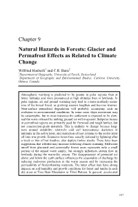 Glacier and Permafrost Effects As Related to Climate Change