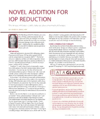 Novel Addition for Iop Reduction