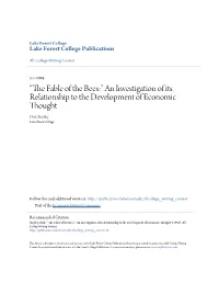 Â•Œthe Fable of the Bees:Â•Š an Investigation of Its Relationship To