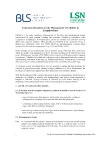 Consensus Document on the Management of Cellulitis in Lymphoedema