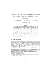 Sample Path Large Deviations for Lévy Processes and Random