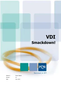 VDI Smackdown!