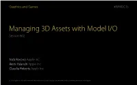 602 Managing 3D Assets With