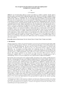 Does Google Search Index Help Track and Predict Inflation Rate? an Exploratory Analysis for India