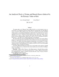 Entropic Risk Measures (See (55)) by Replacing the Relative Entropy in Its Dual Representation with Generalized Entropies (Also Known As Φ-Divergences)