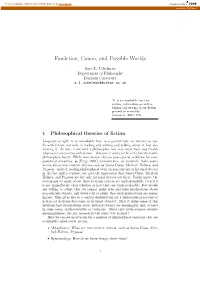 Fanfiction, Canon, and Possible Worlds