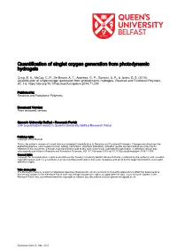 Quantification of Singlet Oxygen Generation from Photodynamic Hydrogels