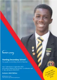 Starting Secondary School Your Guide to Secondary Schools in Newham