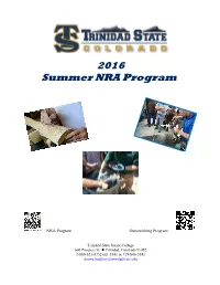 2016 Summer NRA Program