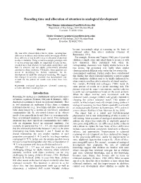 Encoding Time and Allocation of Attention in Analogical Development