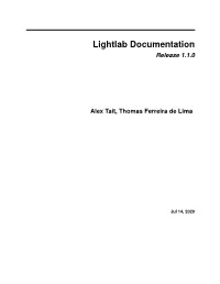 Lightlab Documentation Release 1.1.0