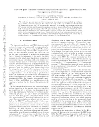 The GW Plus Cumulant Method and Plasmonic Polarons: Application To