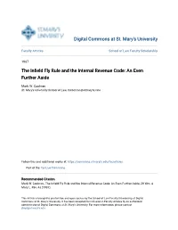 The Infield Fly Rule and the Internal Revenue Code: an Even Further Aside