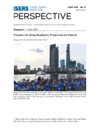 Vietnam's Evolving Regulatory Framework for Fintech