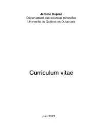 2021 Table Des Matières