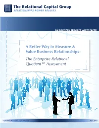 A Better Way to Measure & Value Business Relationships: The