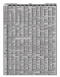 Sunday Morning Grid 11/8/20 Latimes.Com/Tv