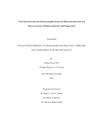1 Novel Nanomaterials and Chromatographic System for Enhanced Separation and Characterization of Biomacromolecules and Nanoparti